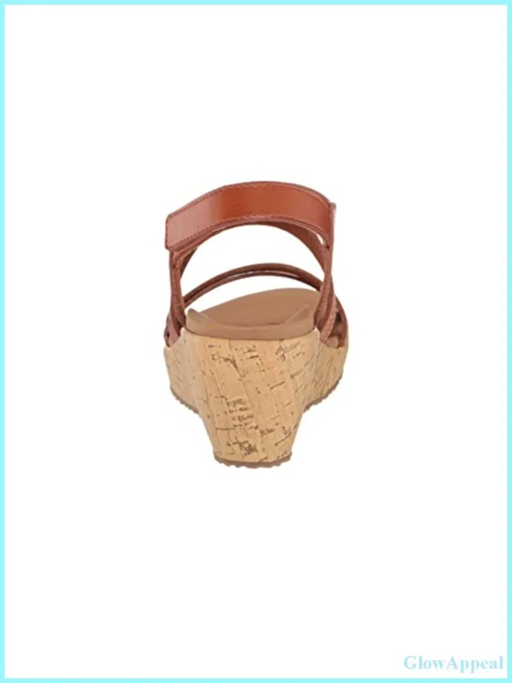 Laser-Cut Faux Leather Wedge Sandals with Embroidery Slingback